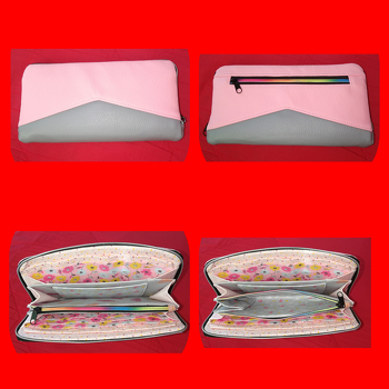 Hier mein zweites Portemonnaie.
Diesmal etwas dezenter.