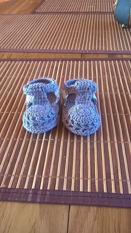 Häkelanleitung Babyschuhe Sandalen