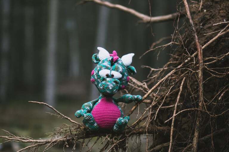 Häkelanleitung Knuffiger Drache