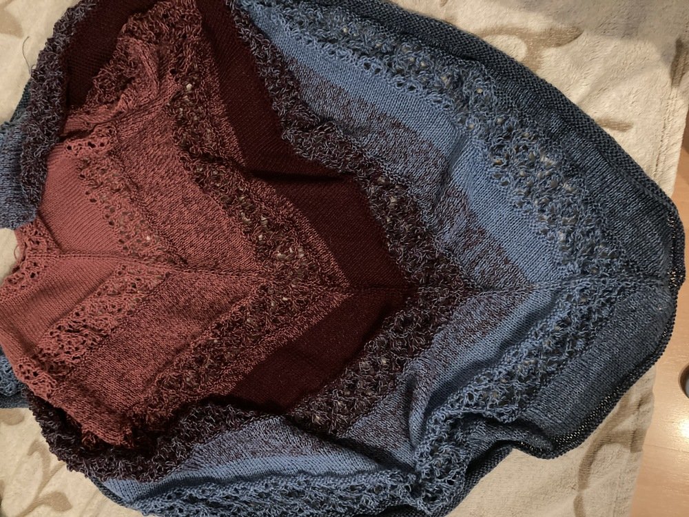 Knitting pattern shawl &quot;Hippie&quot;