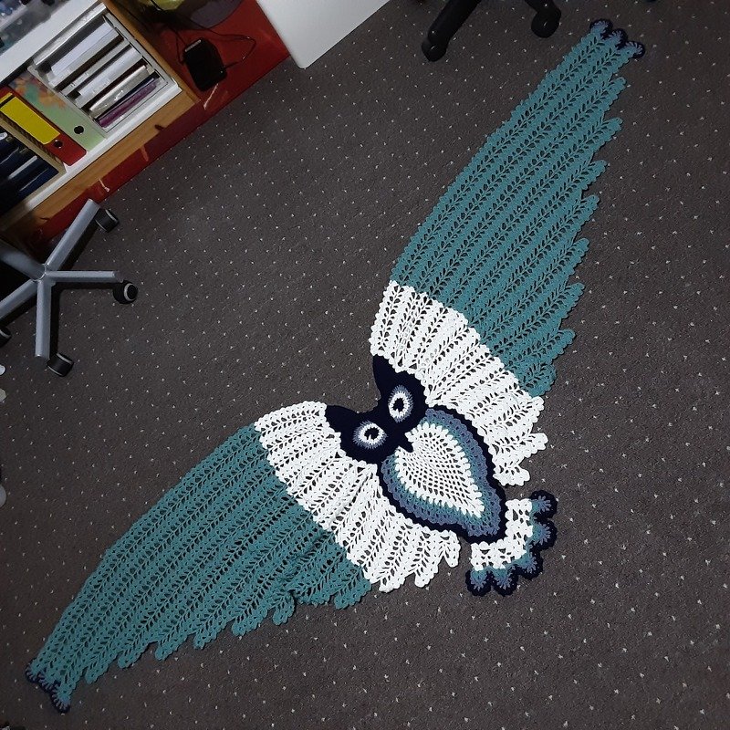 Petra Perle’s Owl Shawl HEDWIG