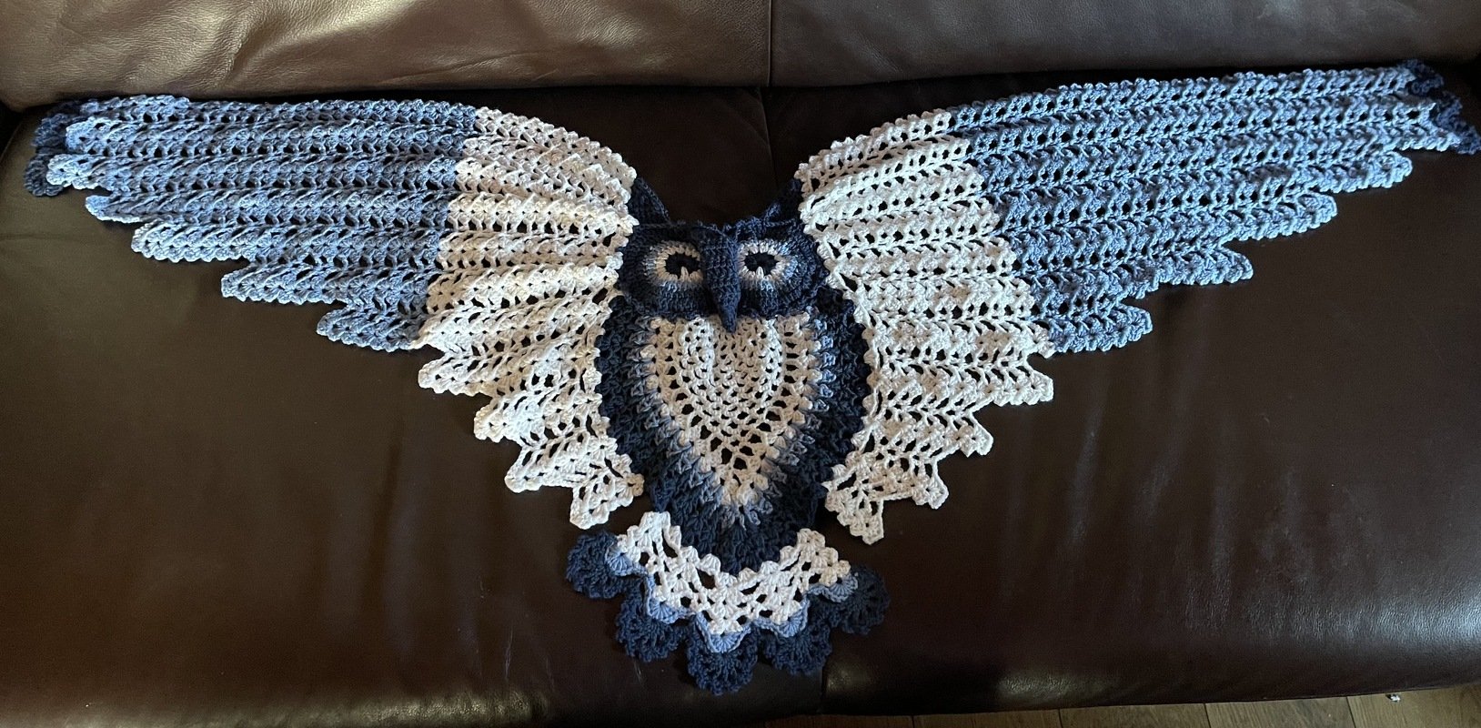 Petra Perle’s Owl Shawl HEDWIG