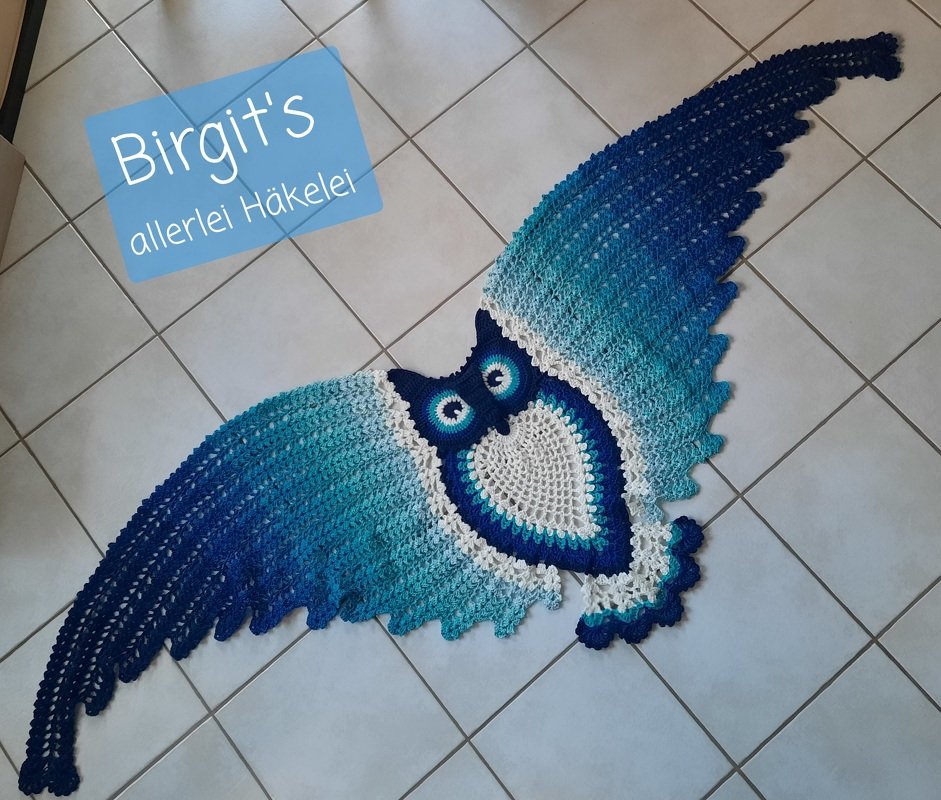 Petra Perle’s Owl Shawl HEDWIG