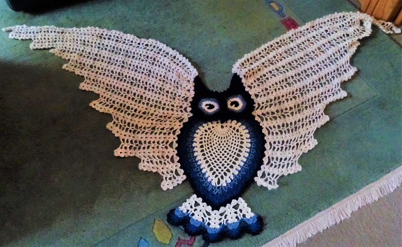 Petra Perle’s Owl Shawl HEDWIG