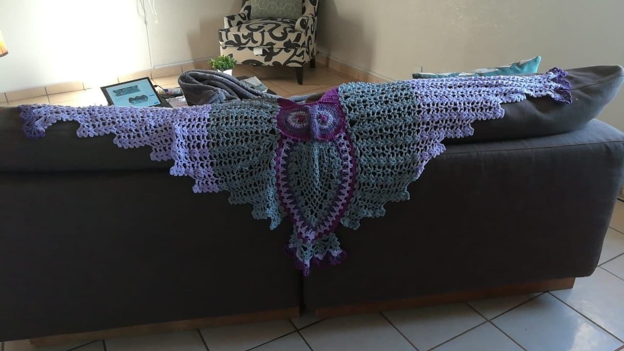 Petra Perle’s Owl Shawl HEDWIG