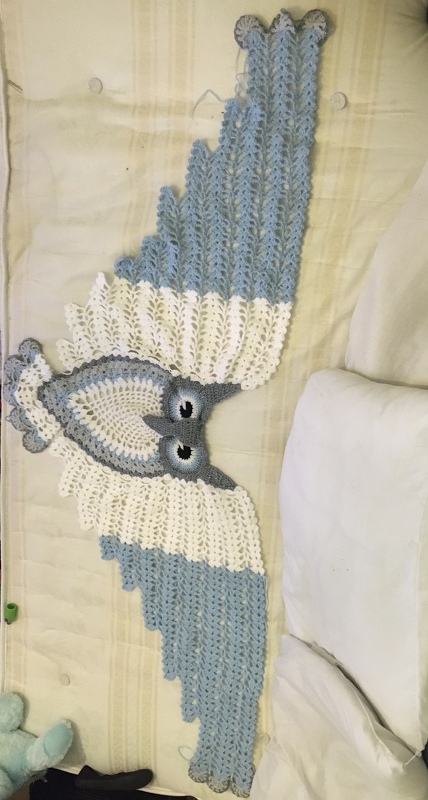 Petra Perle’s Owl Shawl HEDWIG