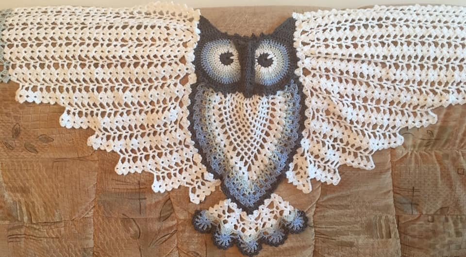 Petra Perle’s Owl Shawl HEDWIG