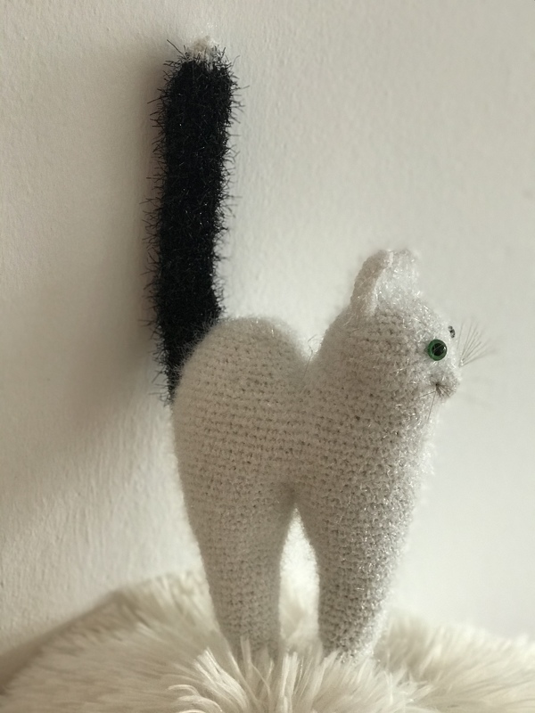 Amigurumi Katze Deko oder Badeschwamm - sehr einfach