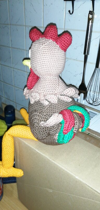 Häkelanleitung - Hahn Keanu Kikeriki