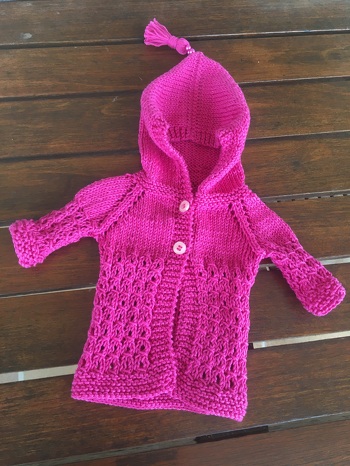 Mein Puppenmantel heute fertig gestrickt super geworden