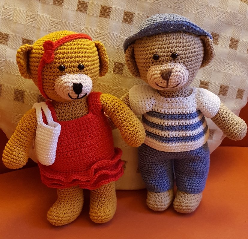 Häkelanleitung Bekleidungsset &quot;Frühling&quot; für Theo und Thea