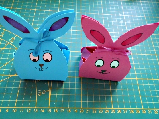 Geschenktasche – Hase, in drei Größen – Bastelanleitung und Vorlagen