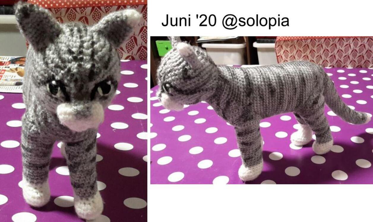 realistic cat - crochet pattern by NiggyArts