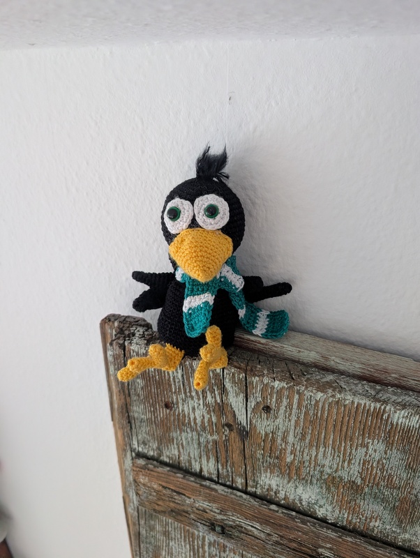 Häkelanleitung Kleiner Rabenfreund