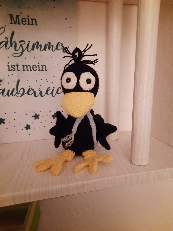 Häkelanleitung Kleiner Rabenfreund