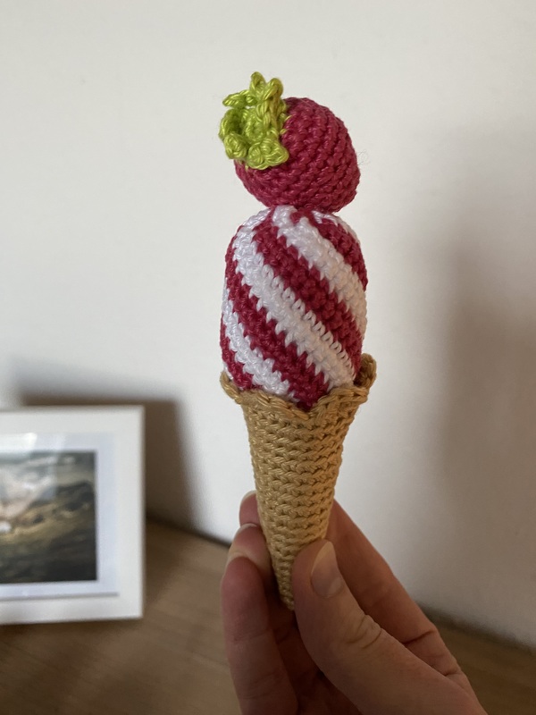 Eis Zitrone und Schokolade - Häkelanleitung