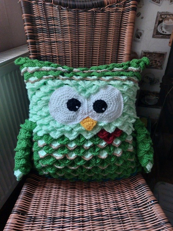 Chouette - Eulenkissen mit beweglichen Augen