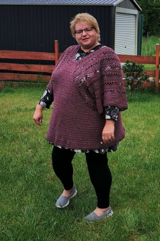 Oversize-Häkeltunika Lotte