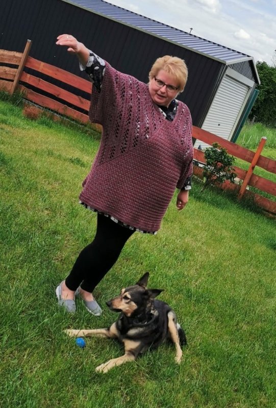 Oversize-Häkeltunika Lotte