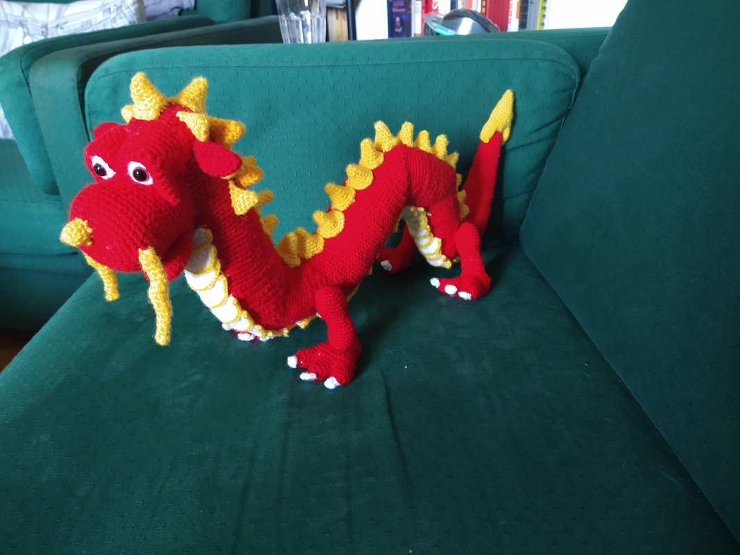 Henry der Chinesische Drache Häkelanleitung