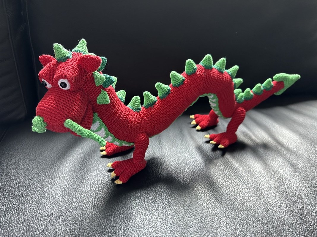 Henry der Chinesische Drache Häkelanleitung