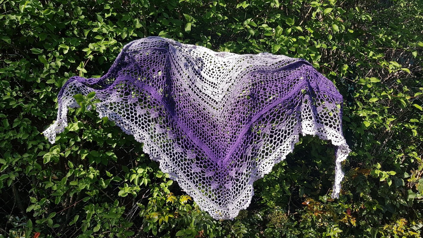 Häkeltuch &quot;Gemeinsam statt einsam&quot; - reine Häkelschriftanleitung