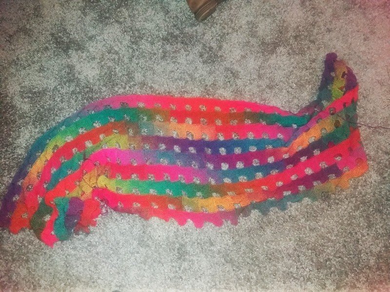 Strickanleitung * Dreieckstuch “Piccadilly Circus”