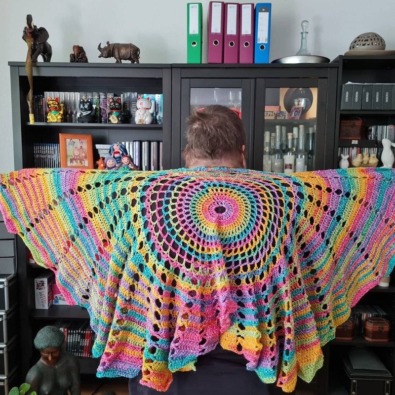 Petra Perle: Großes Tuch "Sommerflügel"