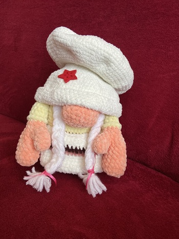 Habe mal in Chenille gearbeitet, wird als Weihnachtsdankeschön an unsere Lieblingswirtin verschenkt.👍❤️