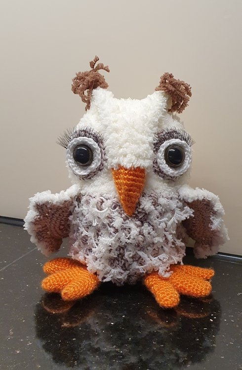 Crochet Pattern &quot;Elli&quot; The Googly-eyed Owl
