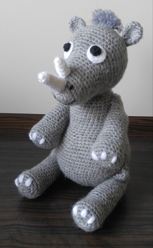 Crochet Pattern for the Amigurumi Rhino Nelli!