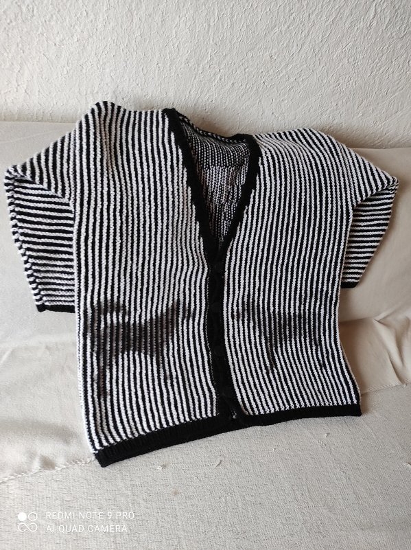 Huskyjacke Illusionsstricken