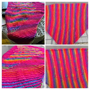 Hat super geklappt. Da Sonntags keine Wollläden auf hatten auf vorhandener 6fd. Sockenwolle.