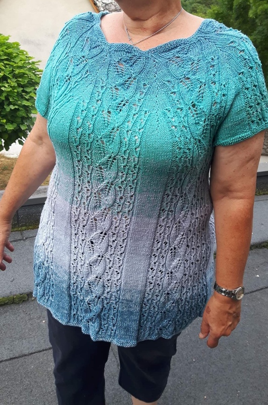 Tunika Namsos - Strickanleitung bis Gr. 50