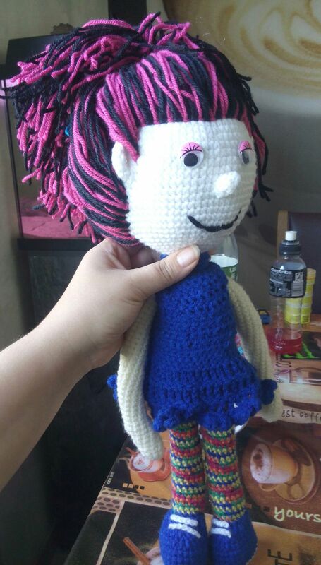 crochet pattern Nanni, pdf tutorial, amigurumi girl by doll file girl dolly maid ebook human people girlie child puppet