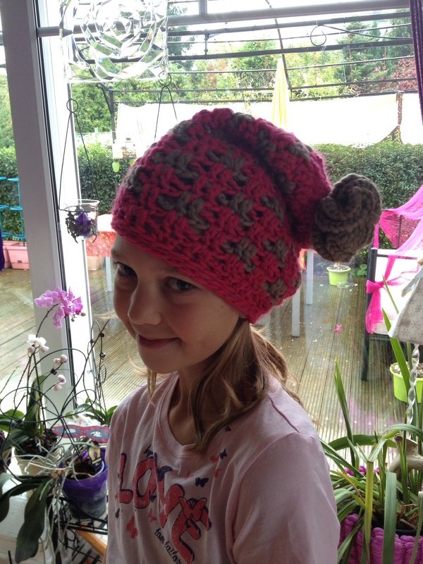 Hyperbolic-Bommel häkeln - Mützenbommel