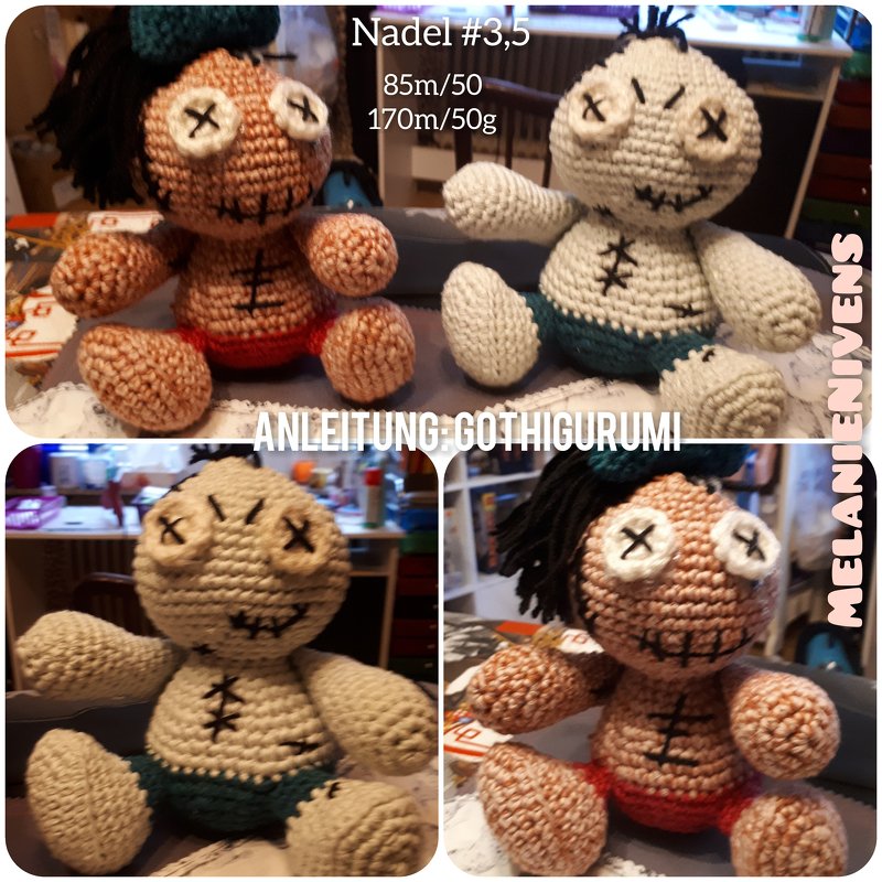 Gothigurumi - &quot;Kleine Zombies&quot;