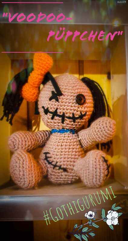 Gothigurumi -  "Voodoo-Püppchen"