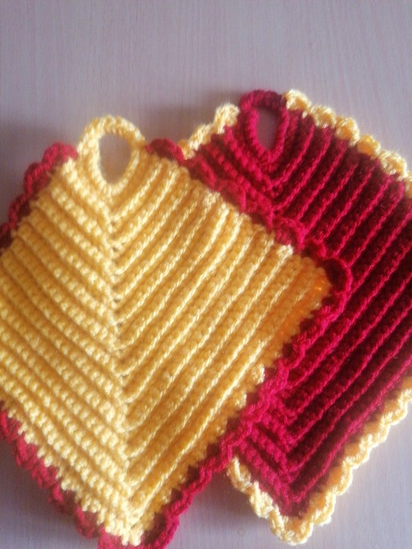 Häkelanleitung &quot;Topflappen&quot; 3 Modelle