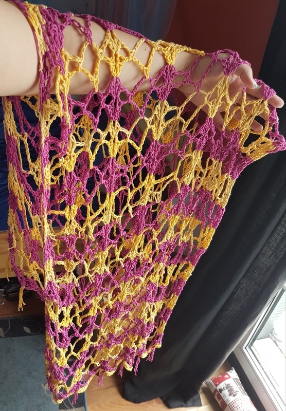 &quot;Jasmin&quot; vielseitig verwendbare Stola / Schal / Häkeltuch