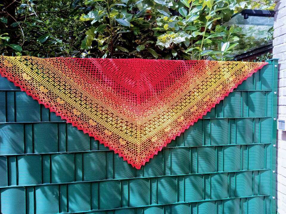 Häkelanleitung Dreieckstuch Saphira