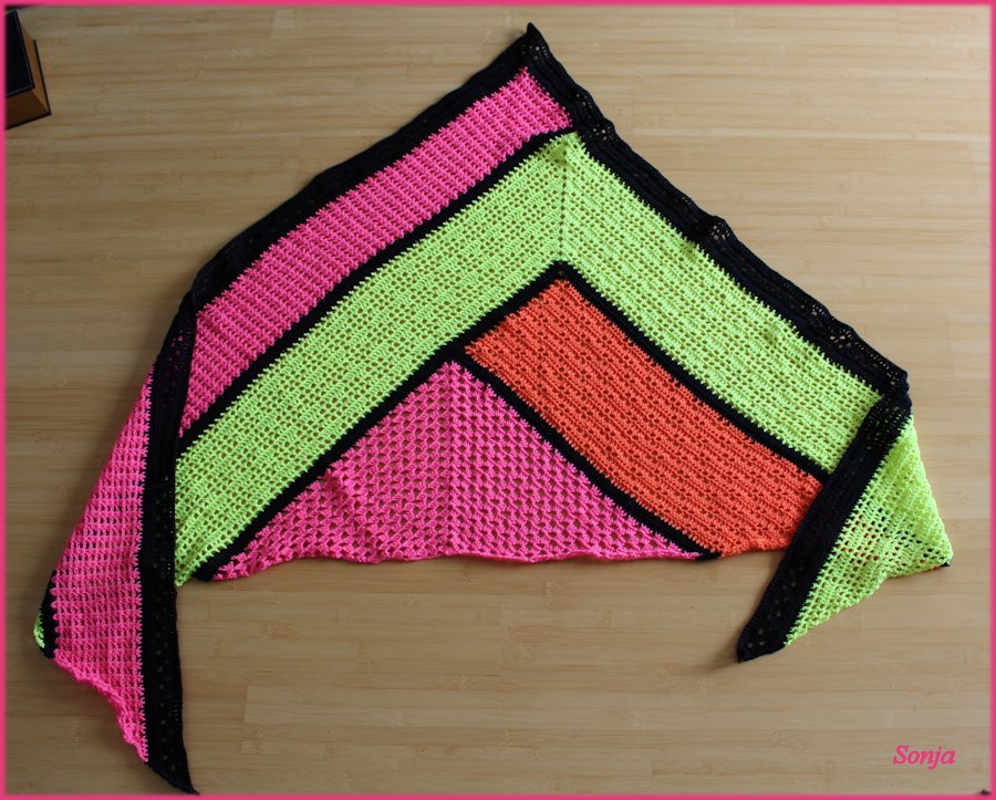 Häkelanleitung &quot;Hanna&quot; für ein XXL Schultertuch/Dreieckstuch