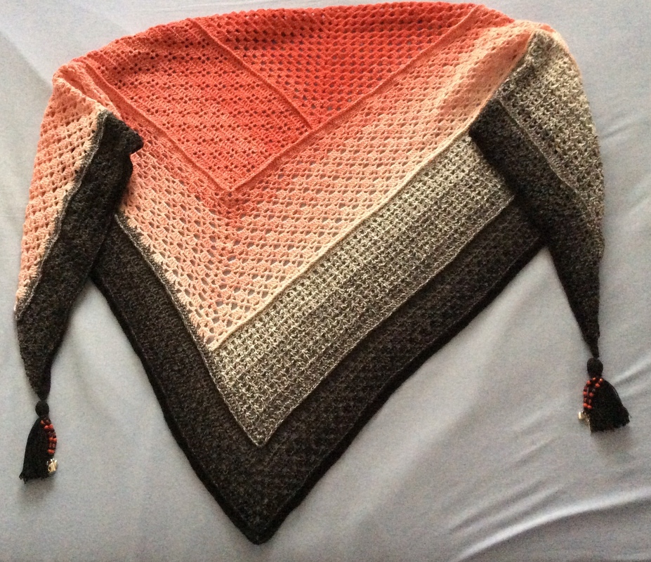 Häkelanleitung &quot;Hanna&quot; für ein XXL Schultertuch/Dreieckstuch