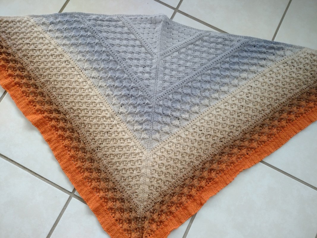 Anleitung Lace-Dreieckstuch &quot;Gemini&quot;