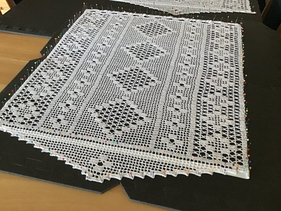 Häkelanleitung / Gardine "Zeitlos" / + Bonusgröße