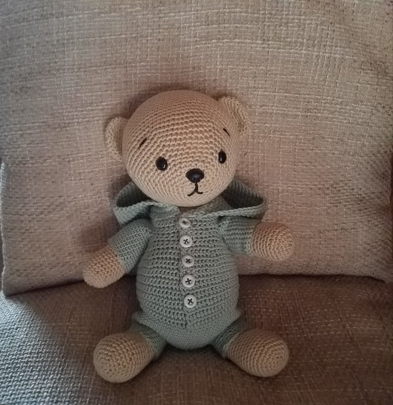 Bärchen Josephine (Panda) Häkelanleitung