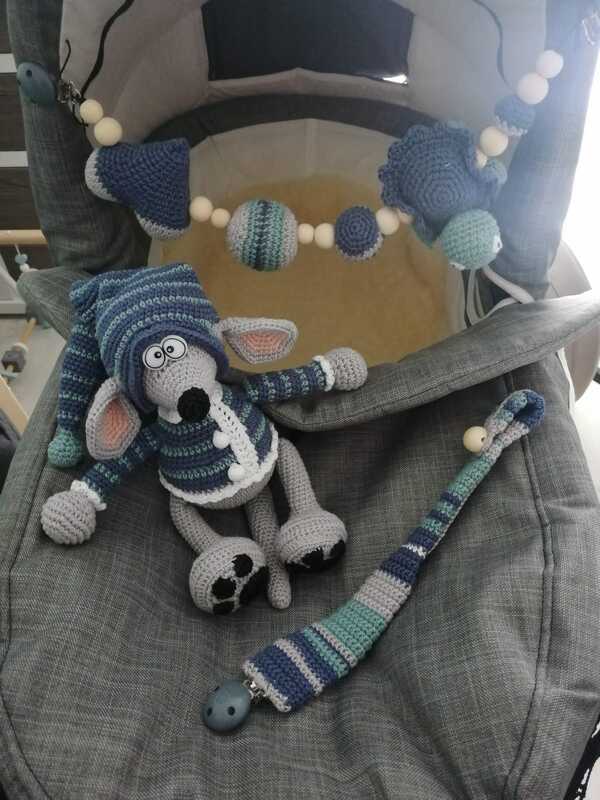 Häkelanleitung / Amigurumi / Gute Nacht Mäuschen