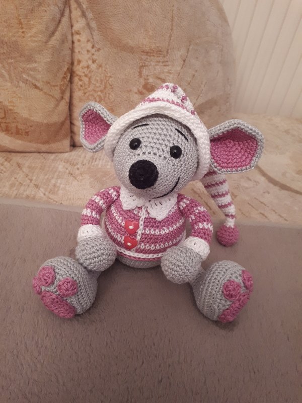 Häkelanleitung / Amigurumi / Gute Nacht Mäuschen