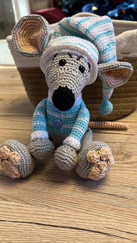 Häkelanleitung / Amigurumi / Gute Nacht Mäuschen
