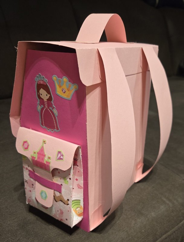 Geschenktasche – Schulranzen mit Sternen – Bastelanleitung und Vorlagen